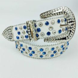 22% OFF Designer New Rivet Inlaid Diamond Explosion Flashing Men's and Women's Playing Cool Couple Belt
