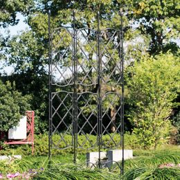 Other Garden Tools Trellis for Climbing Plants Metal Outdoor Panel Vines Flowers Rustproof Trainer Pot 230422