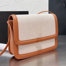 Solferino High Quality Chain Bag Luxury Wallet Tofu Bun Single Shoulder Cross Body Bag Designer Bag Woman Handbag Shoulder Bags Lady Patchwork Two-tone Bags 03