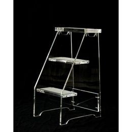 Living Room Furniture Clear Lucite 3 Level Step Ladder Stool Transparent Acrylic Coffee Table Drop Delivery Home Garden Dh1Ic