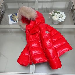 Moncl2023high-quality clothes girl down jacket boy down jacket big red down jacket kids designer clothes Christmas gift simbakids size 110-150cm