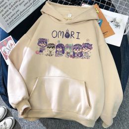 Yeni Omori Hoodies Anime oyunu Kawaii Baskı Sokak Giyim Erkek Kadın Moda Büyük Boy