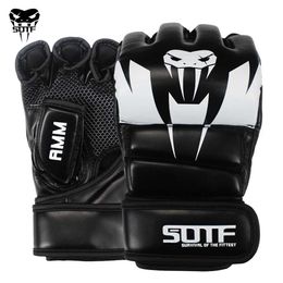 Protective Gear SOTF Adults MMA Venomous snake Multicolor Boxing gloves MMA Tiger Muay Thai gloves muay thai boxing fight glove Sanda pads box HKD231124