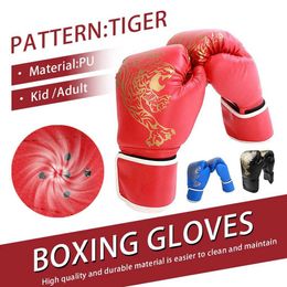 Protective Gear Adults Kids Boxing Gloves Sport Accessories Training Fighting Gloves Sanda Boxing Training Gloves Kickboxing Fighting Mitts HKD231123