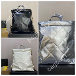 Fashion 22bag Designer Backpack Chain Backpack Luxury Shoulder Bag Classic Black Leather Mens and Womens Channel Luggage Bag Travel Bag tote bag size32 29cm
