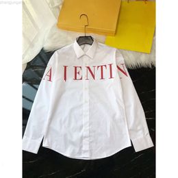 Designer Valentine Hoodie Valantino Letter Printing Men's Casual Shirts in Black and White Personalised Shirt Trend