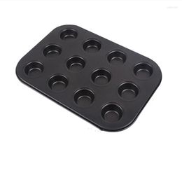Baking Moulds 12 Cup Cupcake Pan Muffin Tray Mold Carbon Steel Non Stick Bakeware Biscuit Tool