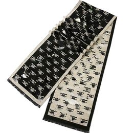 Top Quality Men's Jacquard Scarf Short Small Scarf Business Winter All-Matching High-End Scarf Thick Scarfs Gift