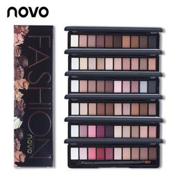 NOVO Brand Fashion 10 Colors Shimmer Matte Eye Shadow Makeup Palettes Light Eyeshadow Palette Natural Make Up Cosmetics Set With B3165317