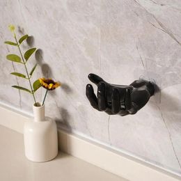 Hooks Unique Hanger Hook Solid Colour Wall Creative Hand Shape Storage