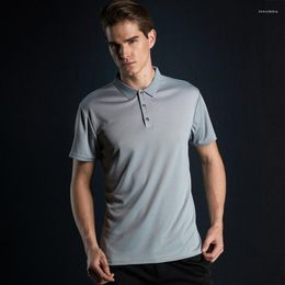 Men's Polos High Quality Quick Dry Multicolor Mens Polo Shirts Fashion Grey Work Clothes Casual Shirt Men Plus Size Xxxl 4xl Boys Tops