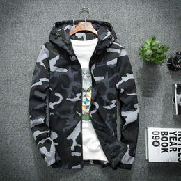 Men's Jackets Men's New Camo Jackets 2023 Spring Autumn Casual Coats Hooded Jacket Camouflage Fashion Male Outwear Brand Clothing 5XL T231123