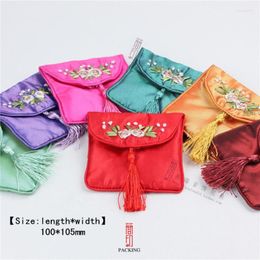 Jewelry Pouches 6pcs/Lot 10 10.5 Cm Chinese Style Classical Elegant Brocade Senior Portable Case Bags Pouch