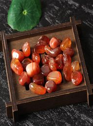 1 Bag 100 g Natural red agate quartz Stone crystal Tumbled Stone Size 79 mm3712287