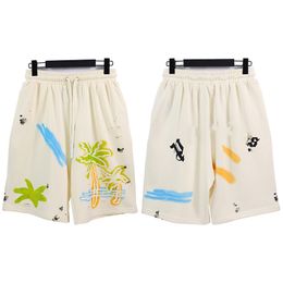 Mens Womens Shorts Designer Coconut Tree Alphabet Printed Casual Summer Beach Clothing