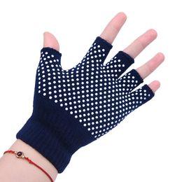 Five Fingers Gloves 1 Pair Cotton Breathe Non Slip Half Finger Gym Training Fitness Yoga