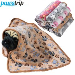 kennels pens Warm Soft Pet Dog Blanket Mat Plush Thin Sleeping for Dogs Cats Breathable Cat Cover Supplies 231123