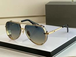 Sunglasses Luxury Designer High Grade Square Trimmed Metal Mach SixBig Oversized Oval Frame Beach Eyeglasses Lunettes