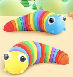 Colourful caterpillar toy to decompress and decompress children and babies, twisting music, making sounds, slugs to vent their pranks, Artefact