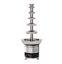 4567 Tiers Commercial Chocolate Fountains Electric Melting Machine Stainless Steel Chocolate Cylinder For Wedding Party el U8827218