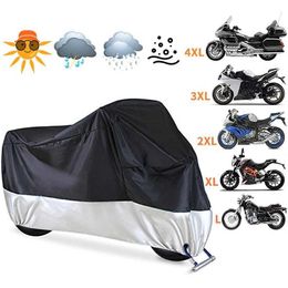 Motorcycle Cover Waterproof Motorcycle Cover Outdoor Motorcycle Rain Clothing Protector Dust Sunshade Motorbike Cover UV Gear Protective 190tL20309