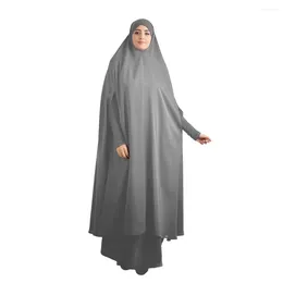 Ethnic Clothing Ramadan Muslim Women Overhead Prayer Dress Hooded Abaya Eid Islamic Jalabiya Arabic Robe Turkey Kaftan Dubai Abayas Garment