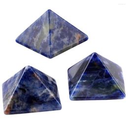 Jewelry Pouches TUMBEELLUWA Sodalite Pyramid Healing Reiki Figurine Decoration Gem Stone