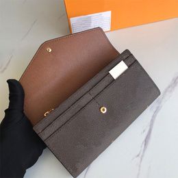 good quality Leather long Wallets Card Holders womens Classic designer flap wallets fashion single zipper men women wallet lady ladies long purse M60531/60668