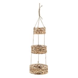 Other Garden Tools Handwoven Hanging Baskets 3 Tier Flowerpot Plant Holder Basket Hanger For Home Organizing Decor Indoor Outdoor ing 230422