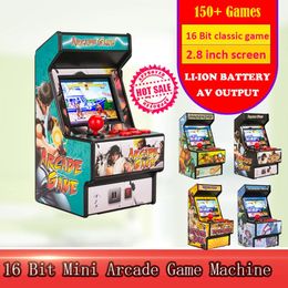 Jogadores de jogos portáteis 2,8 polegadas 16 bits Mini Handheld Video Arcade Game Console portátil Built-in 150 Classics Retro Game para SEGA 231122