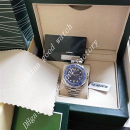 Super Watch Factory V5 Version 2813 Automatic Movement Wristwatch 40mm Blue Ceramic Bezel Sapphire Glass Diving Men Watches New st205G