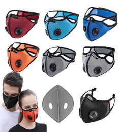 EPACK Designer Activated Carbon Anti-Dusk Masks Anti-fog Windproof Dust-proof Breathable Sunsn Outdoor Cycling Face Mask 2.5PM Filters3983781