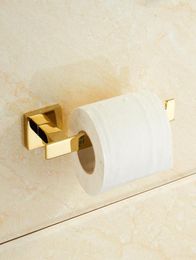 Gold Toilet Paper Holder European Creative Vintage Toilet Tissue Roll Holder Solid Brass Bathroom Accessories2752204
