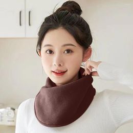 Bandanas Women Plush Scarf Ring Cold-Resistant Double Layer Scarves Windproof Neckerchief Thickened Neck For Outdoor Sports