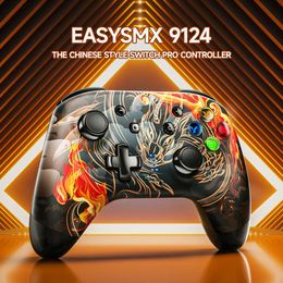 Game Controllers Joysticks EasySMX 9124 Wireless Gamepad Bluetooth Joystick Switch Controller Compatible with Switch PC Smartphone Steam Deck 231122