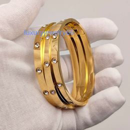 Famous Luxury Designers Jewellery LOVE SCREW Bracelet 18k Gold Plated stainless steel Bangle Classic designer Bracelet
