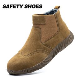 Men Shoes Work Safety Lightweight Breathable Soft Man Comfortable Steel Toe Desinger Shoes Anti smashing Puncture Proof Construction Sne Shoe Factory Item