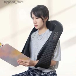 Massaging Neck Pillowws Electric Shoulder Neck Massager Pain Relief Deep Tissue Shiatsu Vibration Health Care Massage Pillow with Heat Q231123