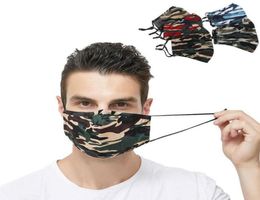 5 styles camouflage adult face mask dustproof reusable masks outdoor sports breathable camo protective face masks8661712