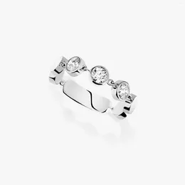 Cluster Rings Luxury Boutique Jewellery 925 Silver Round Bead Women's Ring Hand-welded Section By Exquisite Christmas Gift