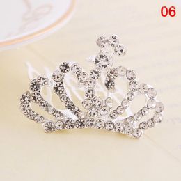 Hair Clips Mini Tiara Princess Crown Comb Costume Accessories For Party Girls Children SMR88