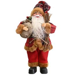 Christmas Decorations 33CM Climbing Rope Ladder Santa Claus Christmas Decorations Outdoor Santa Claus Doll Pendant Santa Doll Figurine Ornament 231122