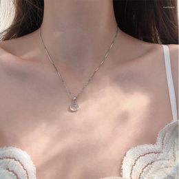 Pendant Necklaces Exquisite Personality Irregular Opal Necklace Korea Pearl Flower Clavicle Chain Choker Bride Wedding Jewellery Party Gifts