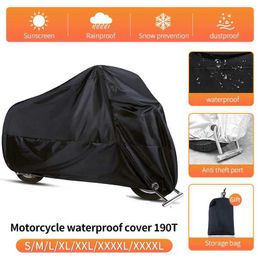 Motorcycle Cover Motorcycle Waterproof Full Covers Outdoor Motorcycle Rain Clothing UV Sunscreen Protector Rain Dust Sunshade Protective GearL20309