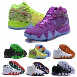 OGkyrie Herren Basketballschuhe 4 4s Confetti Ankle Taker Halloween Bhm Equality Mamba Light Purple Mans Classic Trainers Sneakers
