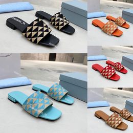 Designer Slipper Sandale Damen Gummi Stickerei Slide Sandale Kleid Hausschuhe Wedges Sandale Strand Hausschuhe Luxus Sommer Plateau Slide Dicker Boden