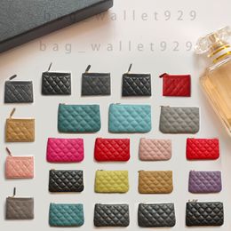 card holder High quality luxury Designer wallet mini Card Holders Purse pure color Best Brands For Wallet Pink Blue sheepskin Genuine leather Ladies Wallets & Holders