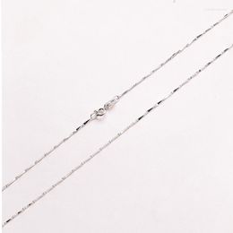 Correntes Sterling Silver 1,1 mm Chain de charme mágico Escolha cor/comprimento sólido 925 colar da Itália 16 18 polegadas