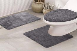 3pcs Toilet Cover Seat NonSlip Fish Scale Bath Mat Bathroom Kitchen Carpet Doormats Decor Warm Soft Cushion WC Cover T Y20010831409457751