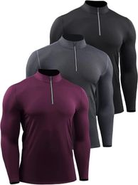Men's T-Shirts NELEUS Men's 3 Pack Athletic Compression Shirt Running Shirts 231122